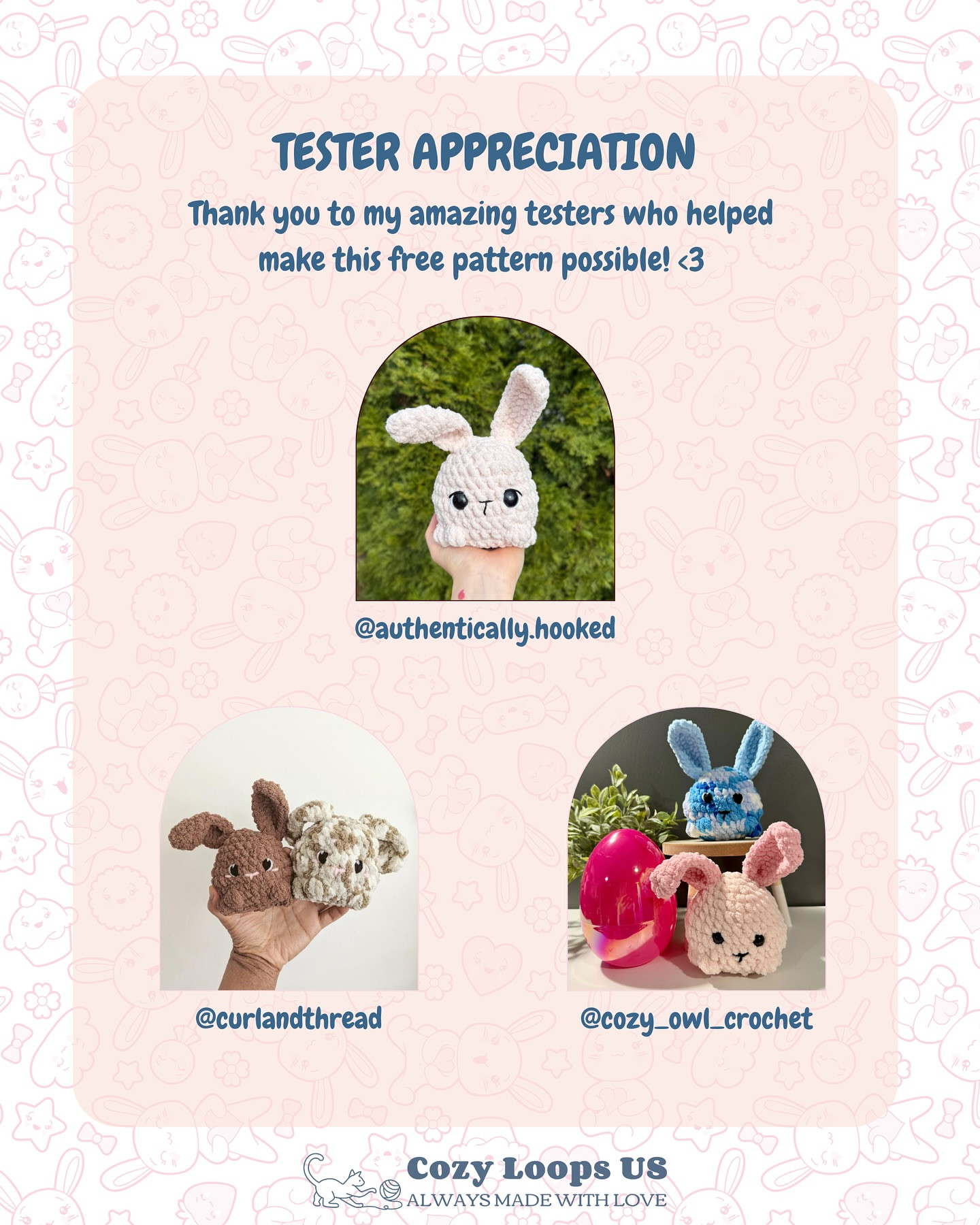 Create Your Own Chubby Bunny with Free Crochet Pattern