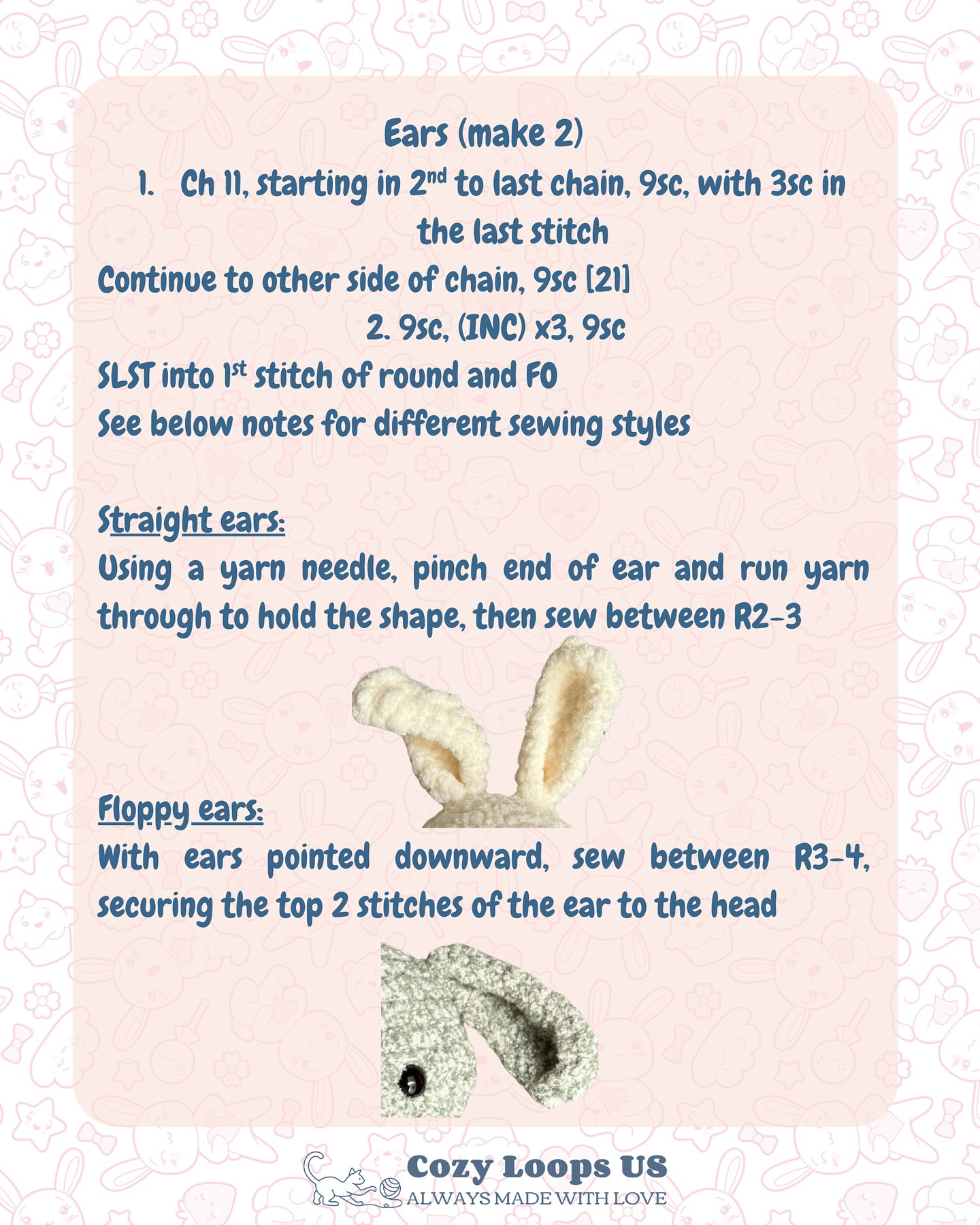 Create Your Own Chubby Bunny with Free Crochet Pattern