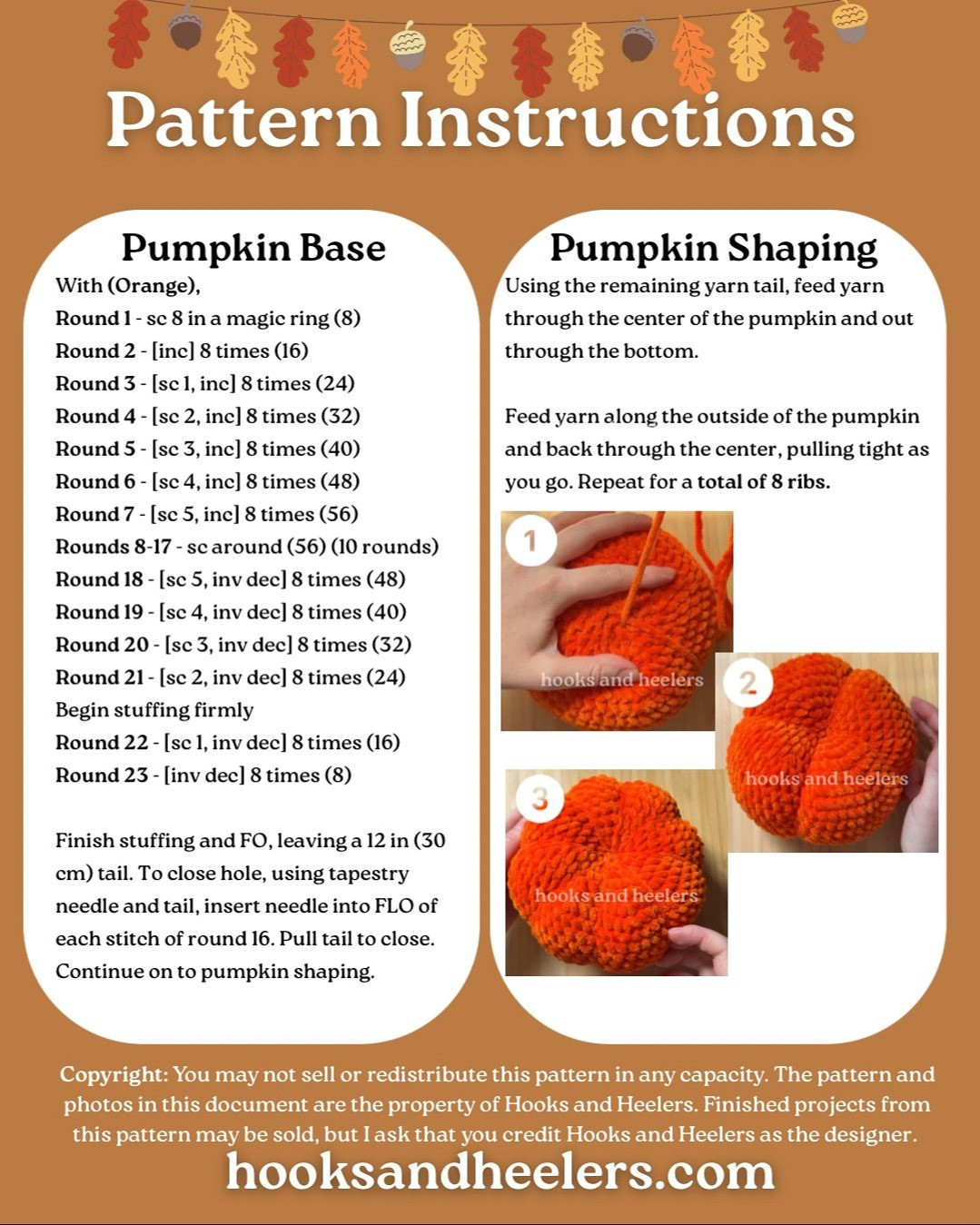 Create Your Own Classic Crochet Pumpkin with This Free Pattern