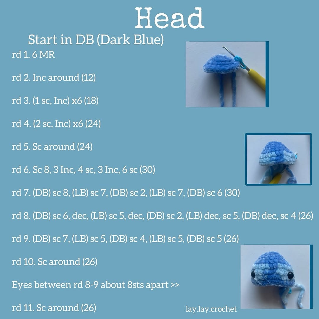 Create Your Own Crochet Blue Tiger Head Keychain with This Free Pattern