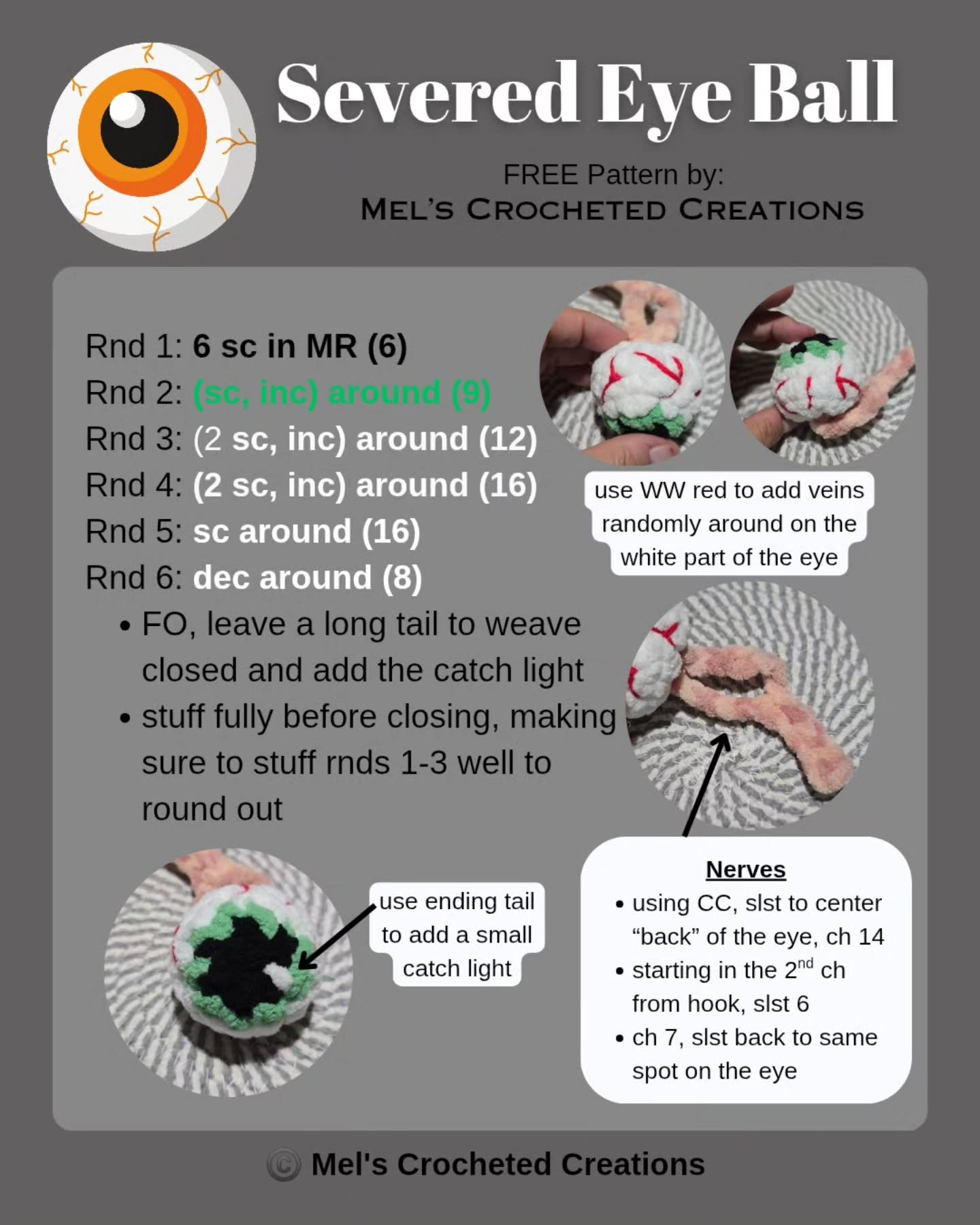 Create Your Own Crocheted Severed Eyeball with This Free Pattern