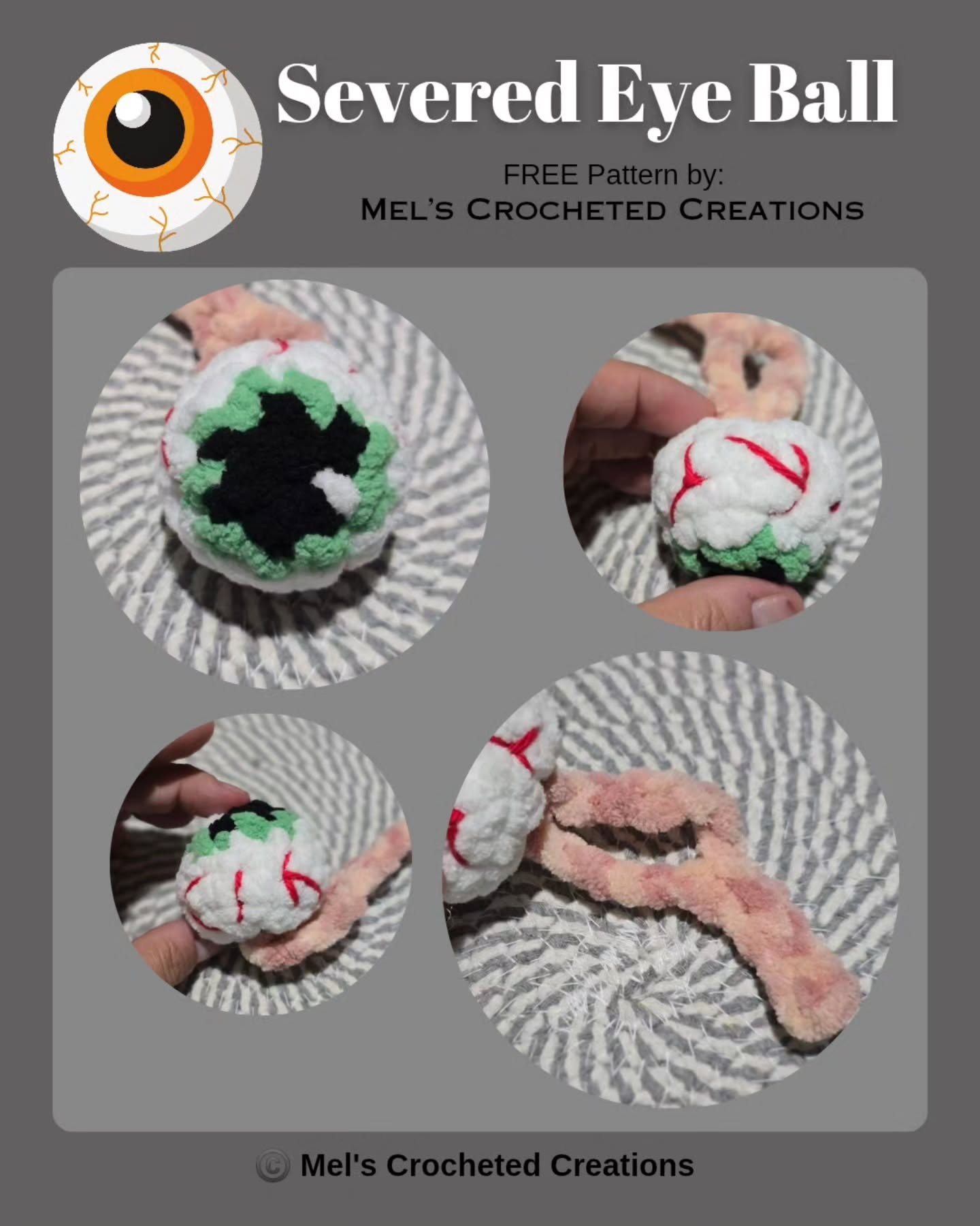 Create Your Own Crocheted Severed Eyeball with This Free Pattern