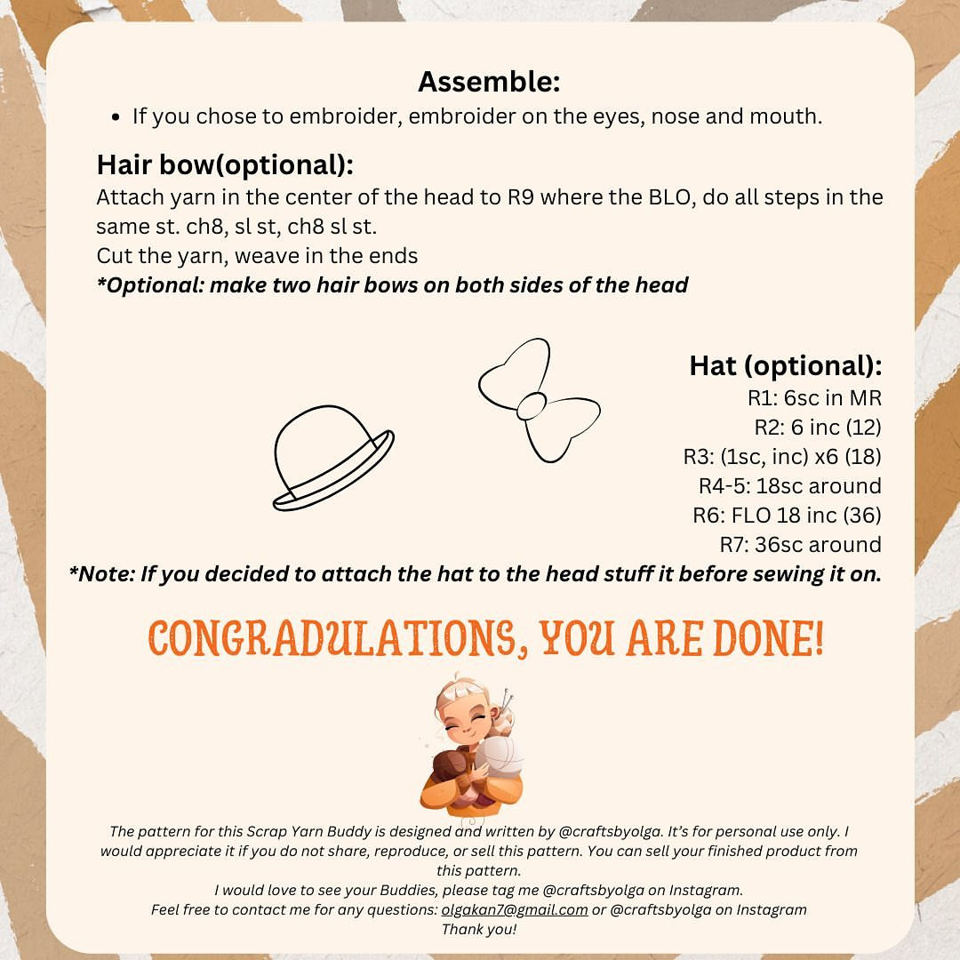 Create Your Own Scrap Yarn Buddy with This Free Crochet Pattern