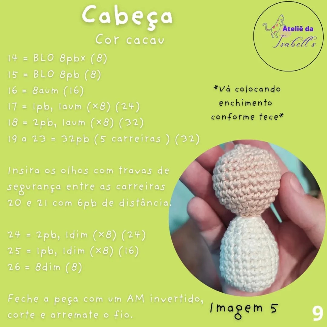 Criando Pingente de Nossa Senhora Aparecida em Crochê