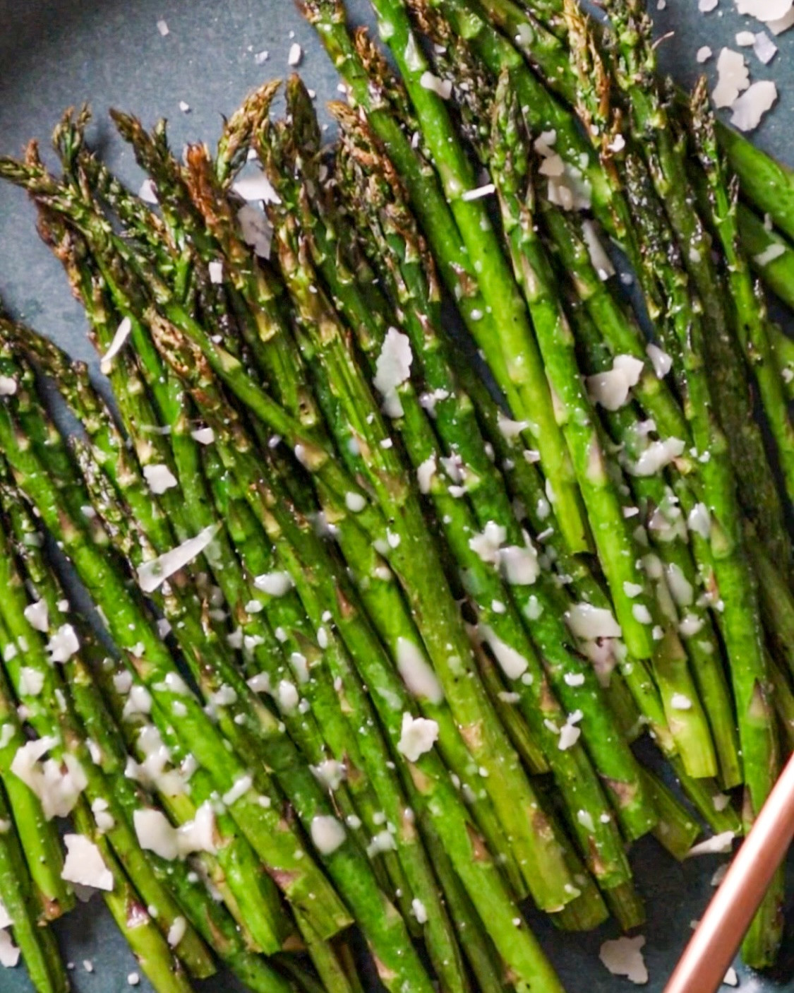 Crispy Air-Fried Asparagus with Parmesan Zest