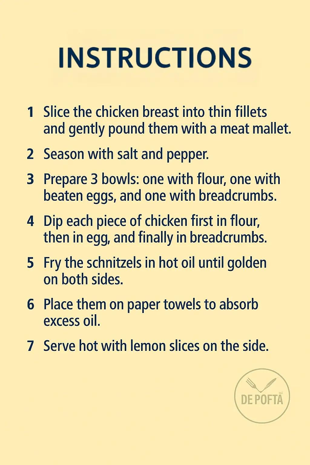 Crispy Chicken Schnitzel Delight