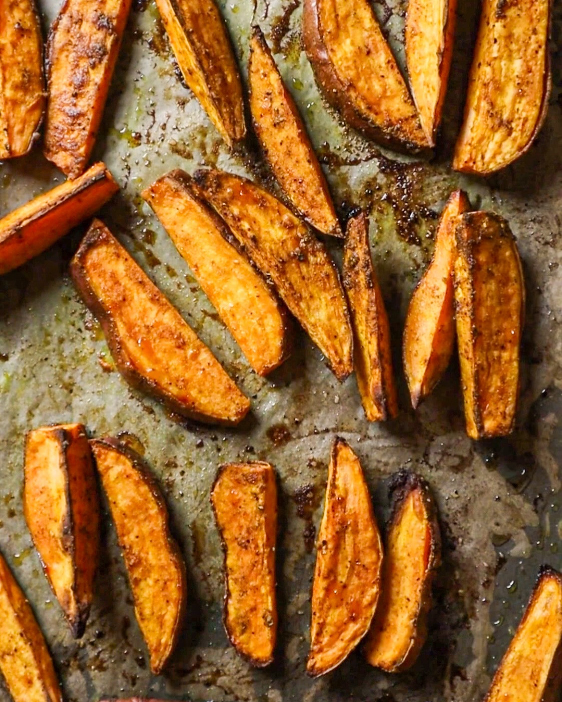 Crispy Curry Sweet Potato Wedges with Cool Yogurt Dip
