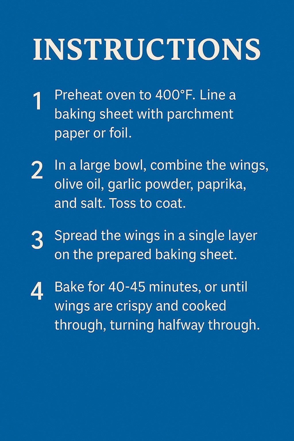 Crispy Honey Garlic Delight Wings