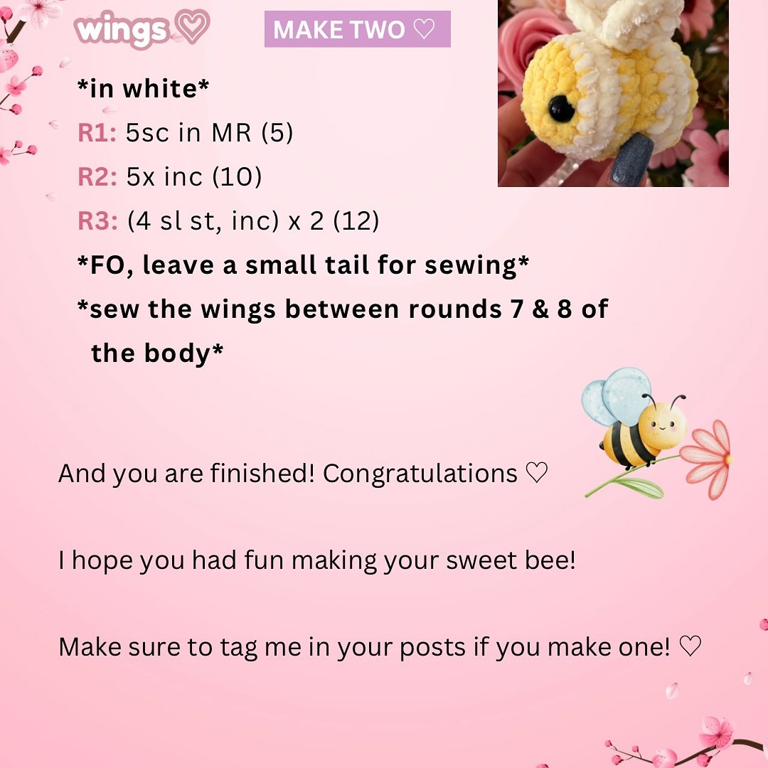 Crochet a Cute Bumblebee with This Free Pattern