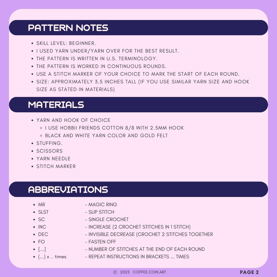 Crochet a Stylish Magpie with Free Sussie Pattern