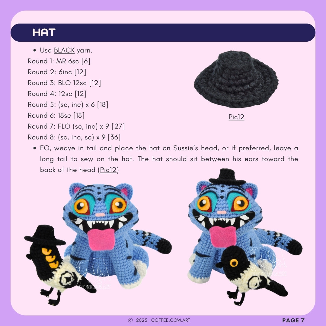 Crochet a Stylish Magpie with Free Sussie Pattern