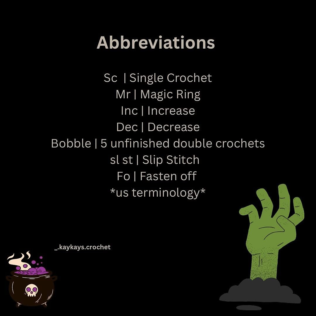 Crochet Amigurumi Frankenstein Keychain Pattern Free Download