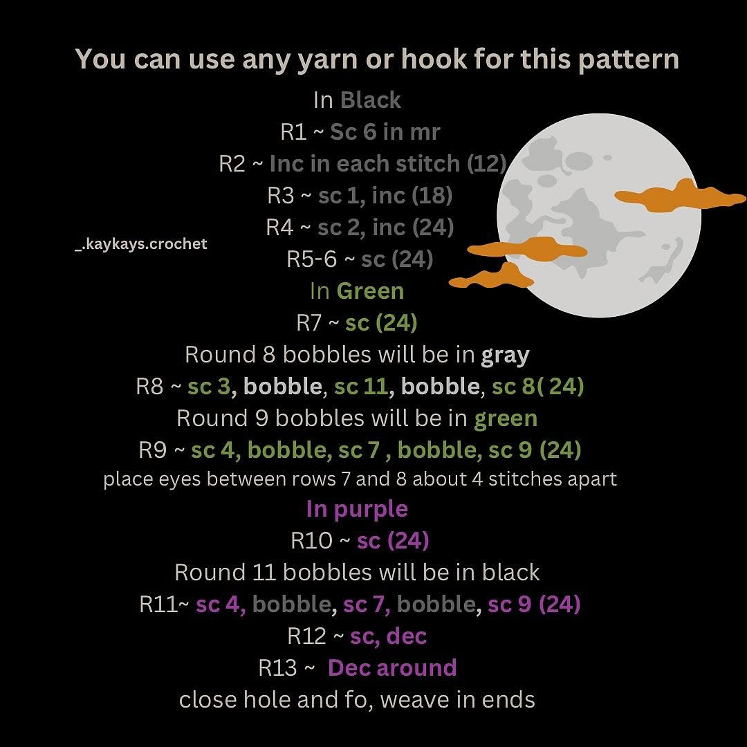 Crochet Amigurumi Frankenstein Keychain Pattern Free Download