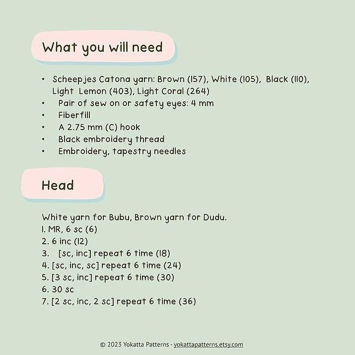 Crochet Bubu and Dudu Amigurumi: Free Pattern Guide