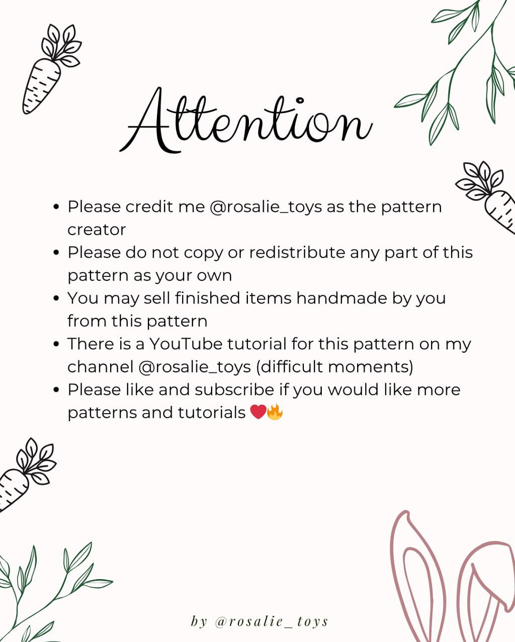 Crochet Bunny with Carrot Free Pattern for Beginners