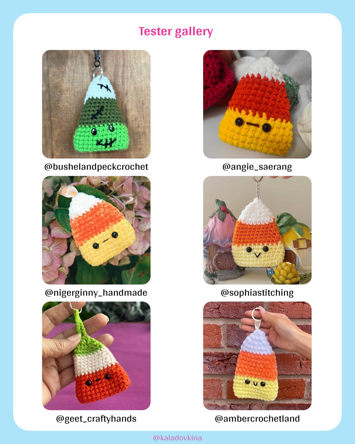 Crochet Candy Corn Huggy Pouch Pattern for Beginners