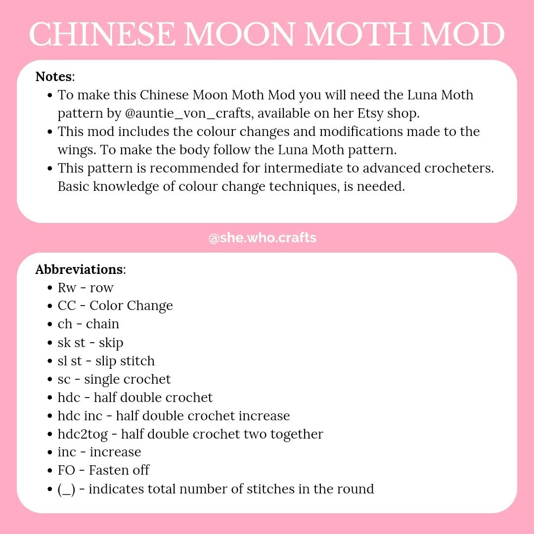 Crochet Chinese Moon Moth: A Colorful Yarn Creation