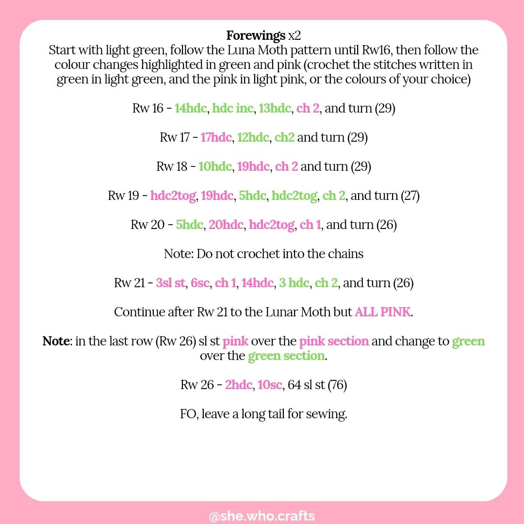 Crochet Chinese Moon Moth: A Colorful Yarn Creation