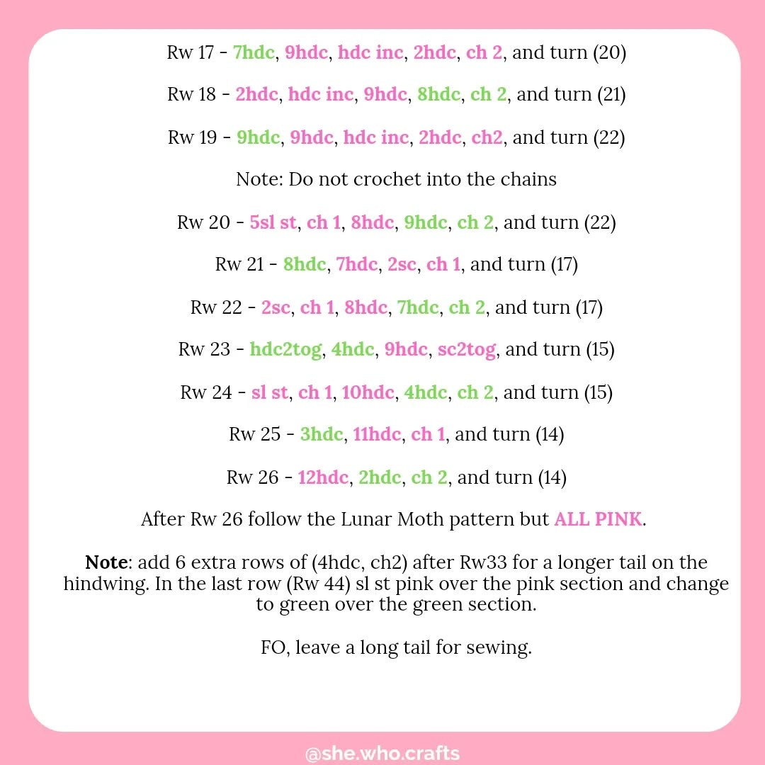 Crochet Chinese Moon Moth: A Colorful Yarn Creation