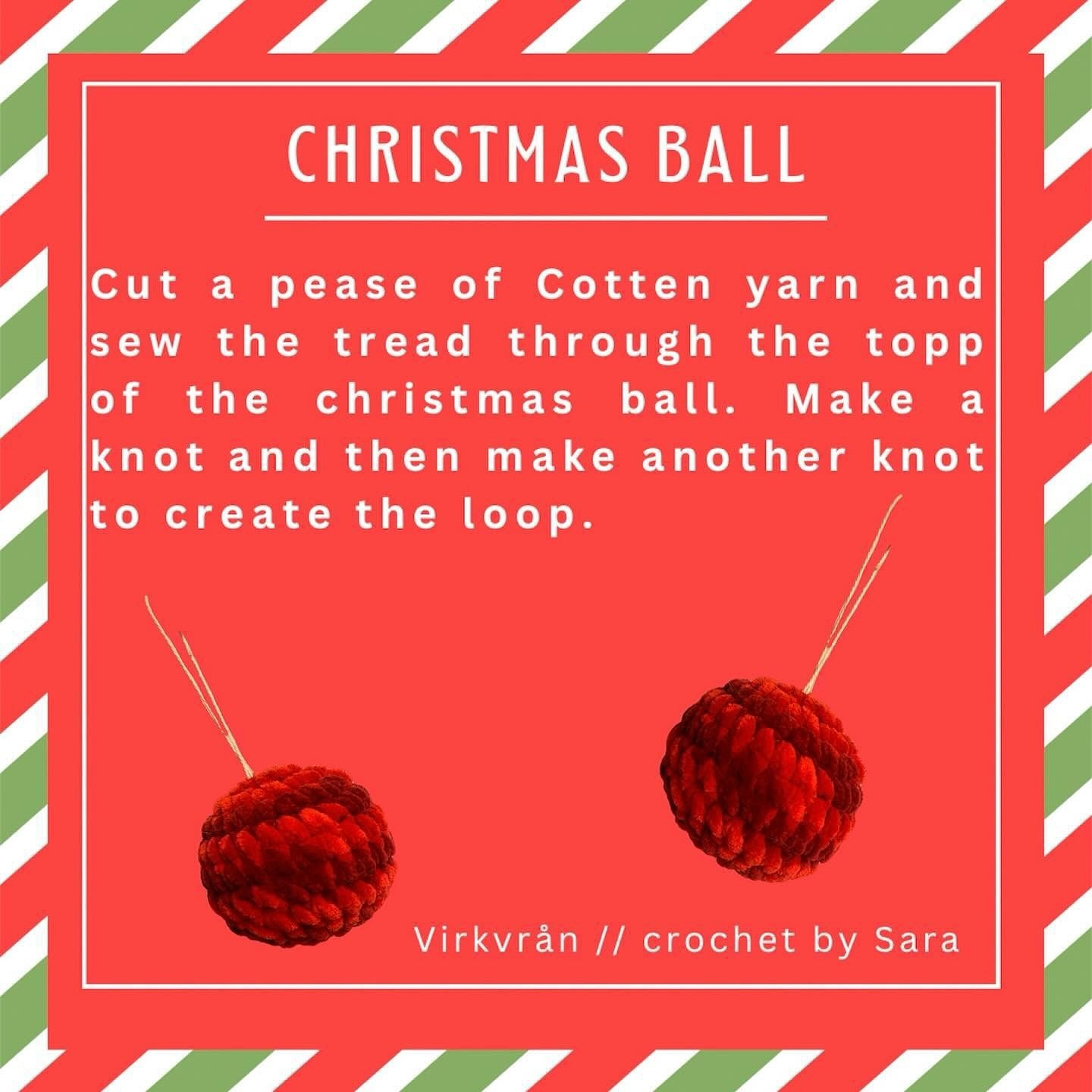 Crochet Christmas Ball Pattern - Festive Decoration Idea