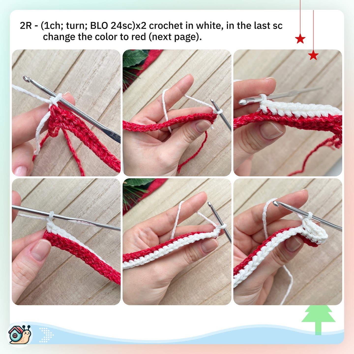 Crochet Christmas Candy Free Pattern for Beginners