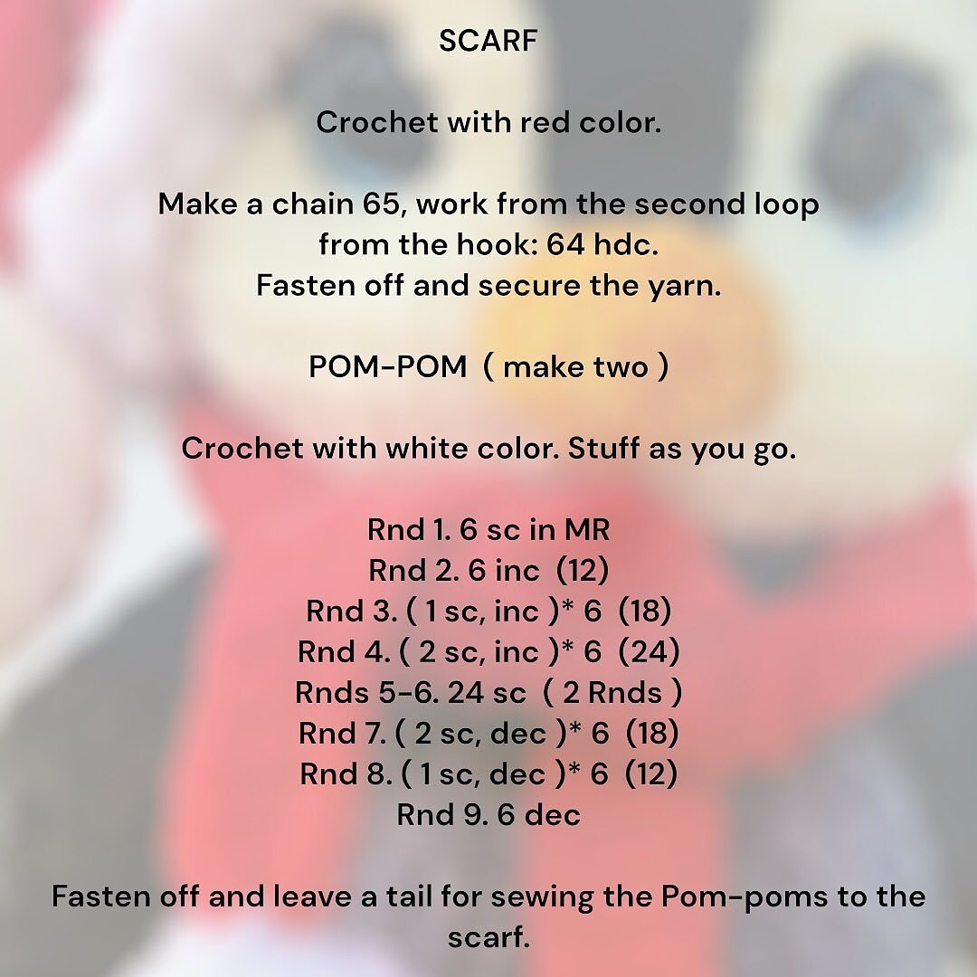 Crochet Christmas Penguin with Hat and Scarf Pattern