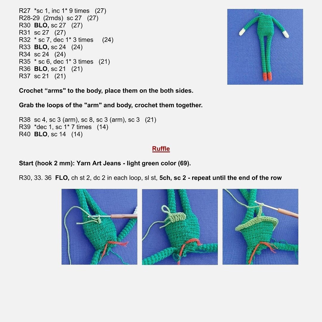 Crochet Christmas Tree Dolls Free Pattern for Holiday Crafting