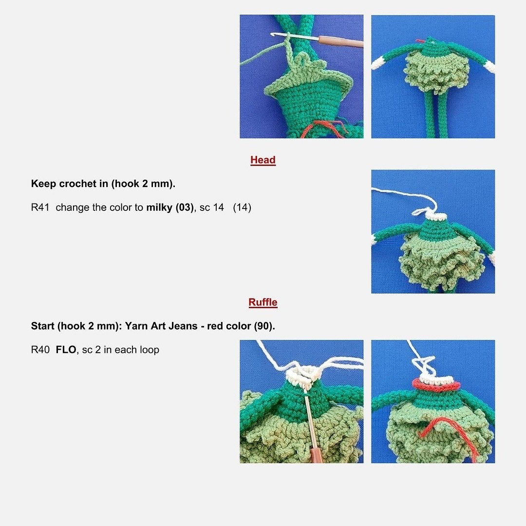 Crochet Christmas Tree Dolls Free Pattern for Holiday Crafting