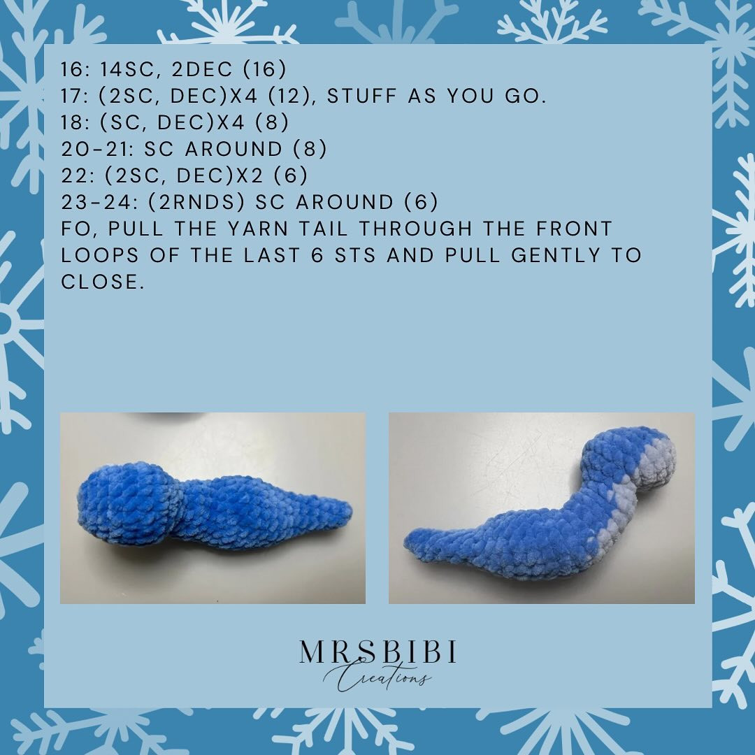 Crochet Cute Blue Salamander Amigurumi Pattern Guide