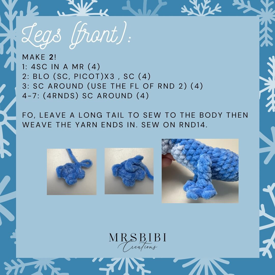 Crochet Cute Blue Salamander Amigurumi Pattern Guide