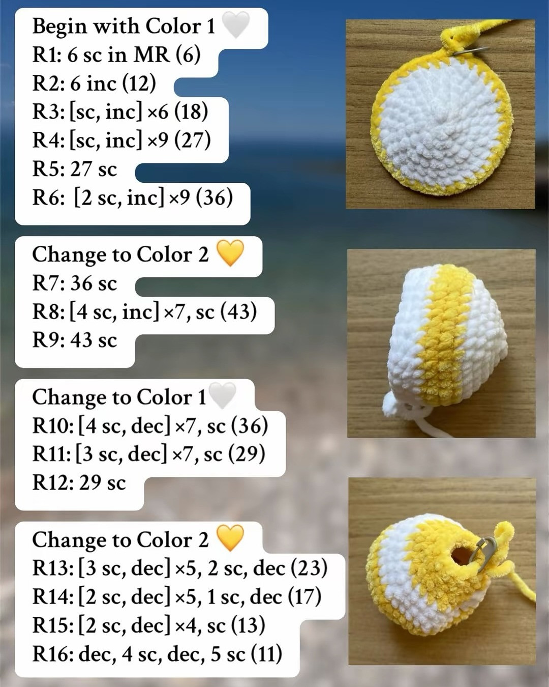 Crochet Cute Bubble Fish Pattern for Beginners