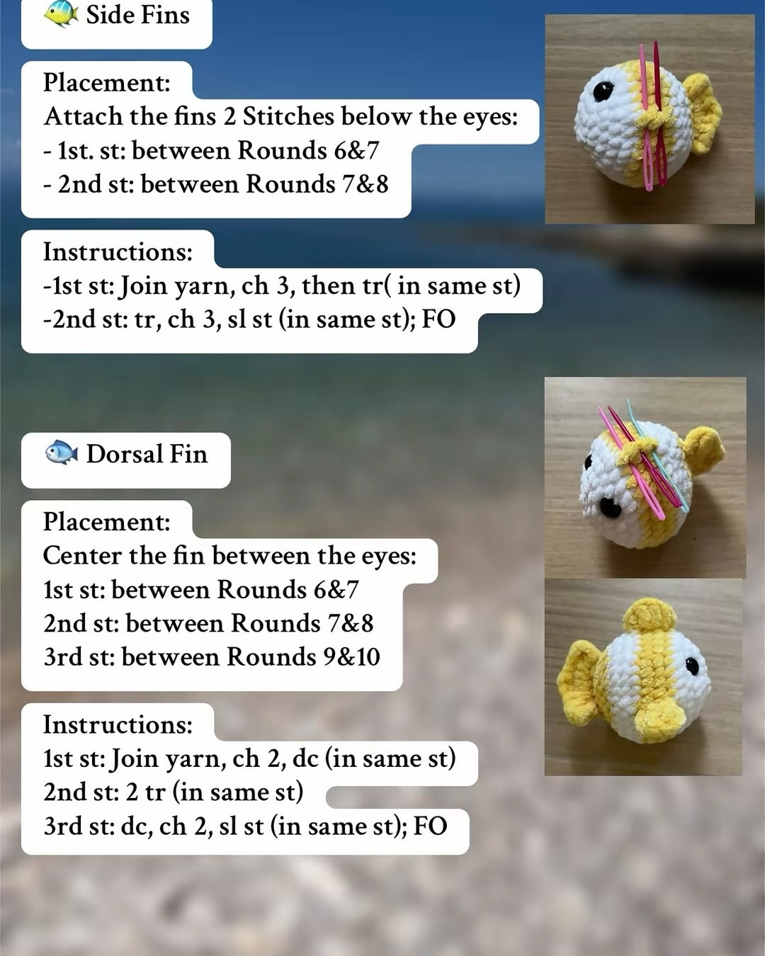 Crochet Cute Bubble Fish Pattern for Beginners