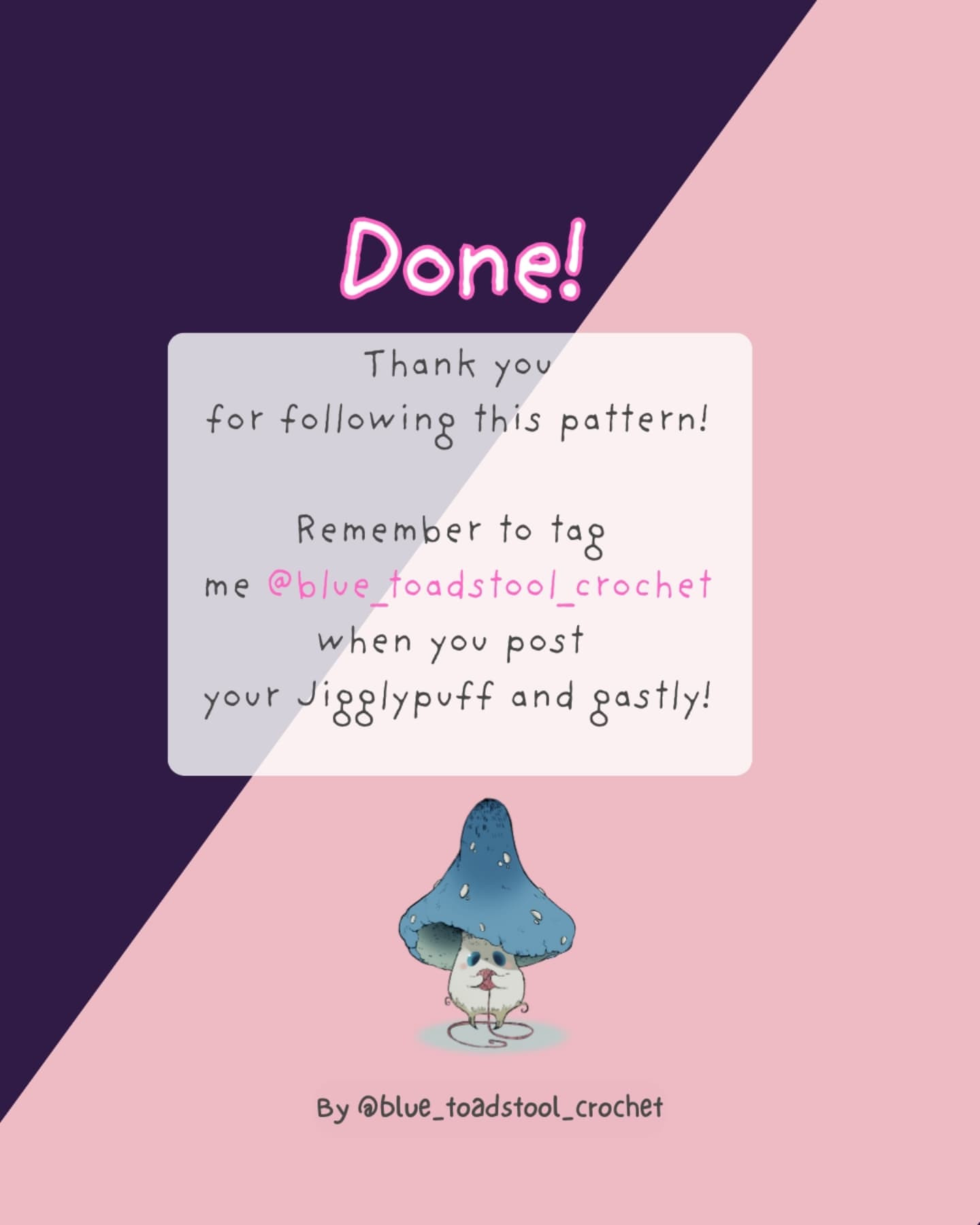 Crochet Cute Jigglypuff and Gastly Keychain Patterns