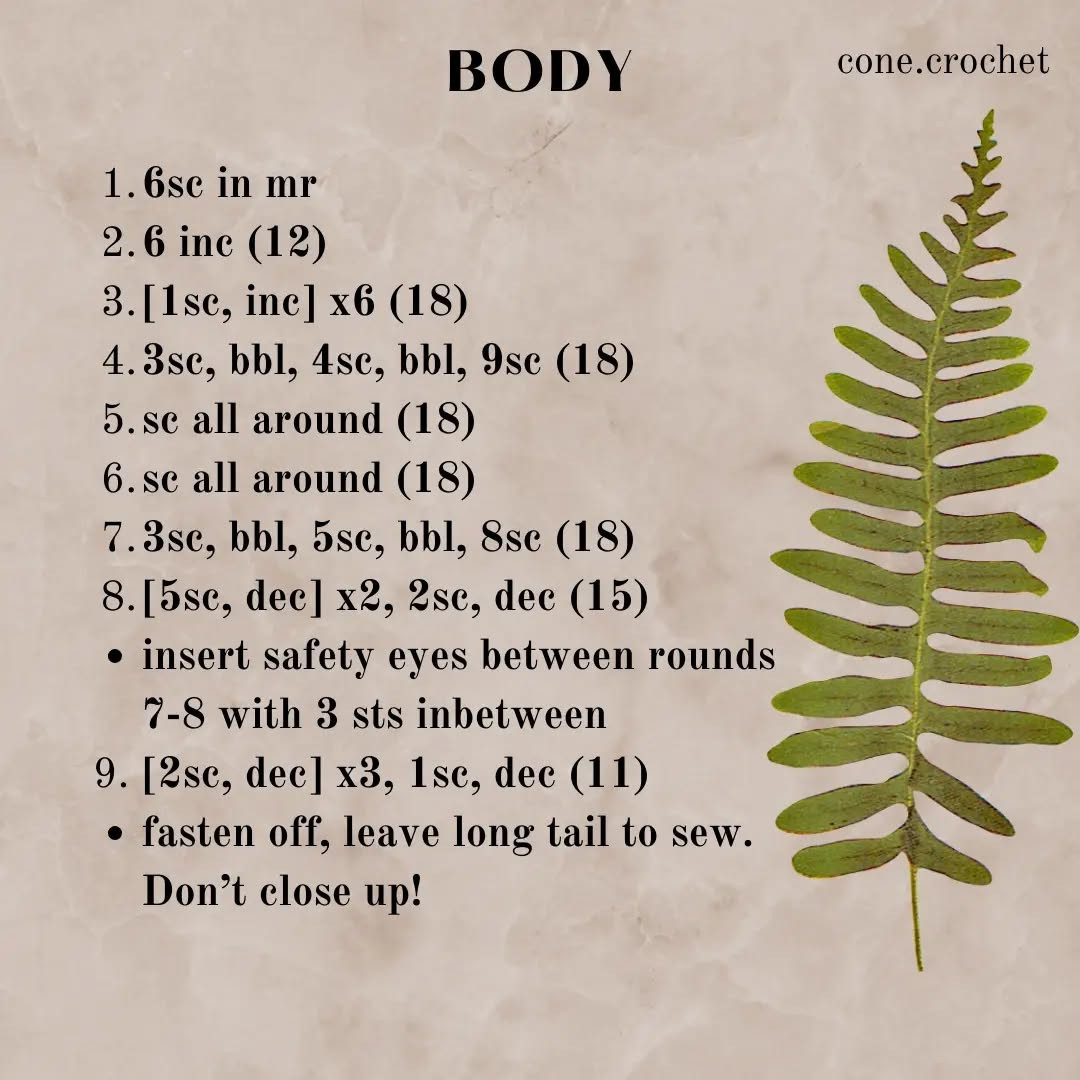 Crochet Cute Mushroom Amigurumi - Free Pattern by Cone Crochet