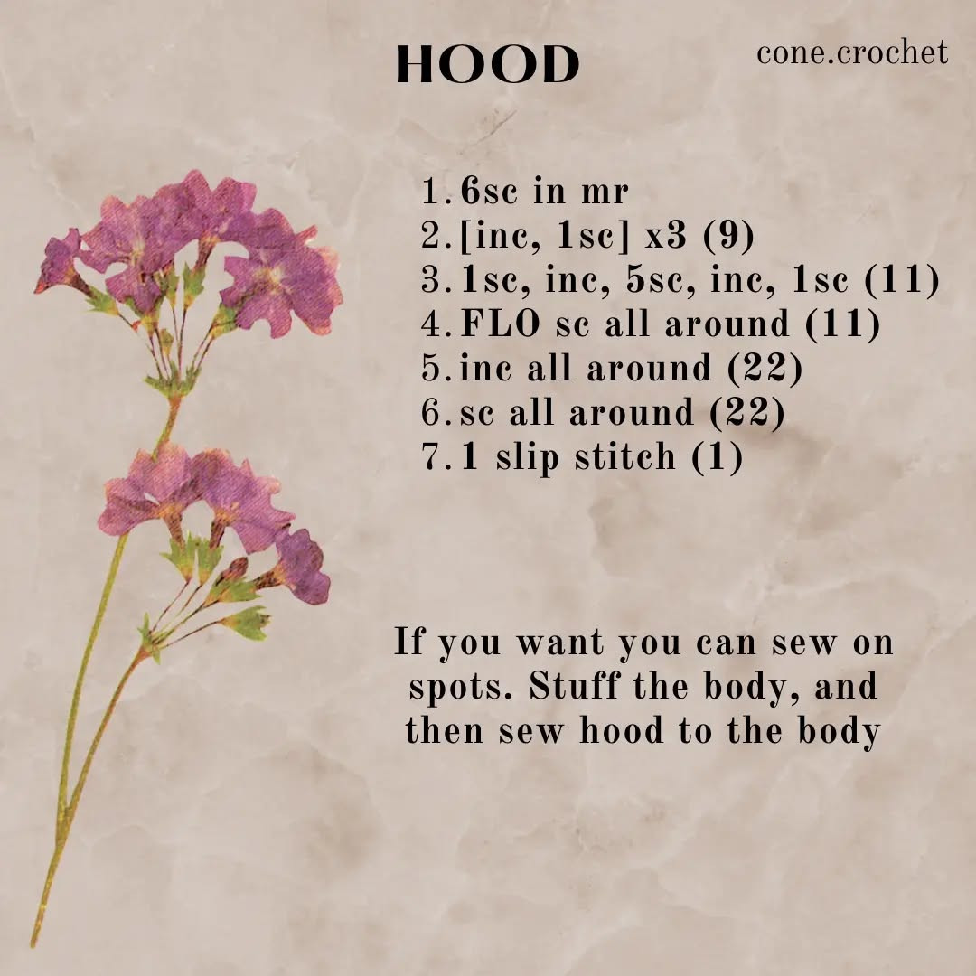 Crochet Cute Mushroom Amigurumi - Free Pattern by Cone Crochet