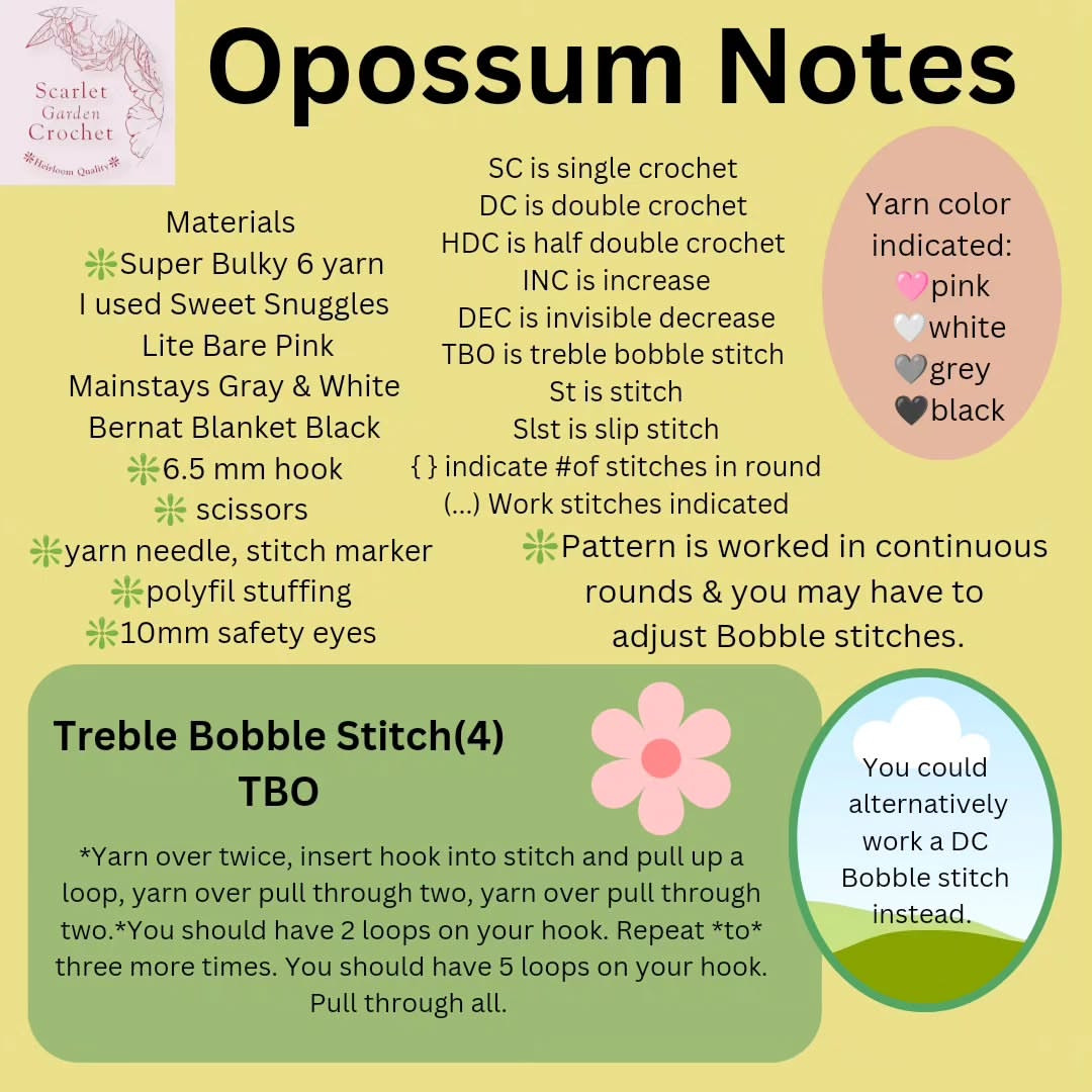 Crochet Cute Possum Pattern for Easy Crafting Fun