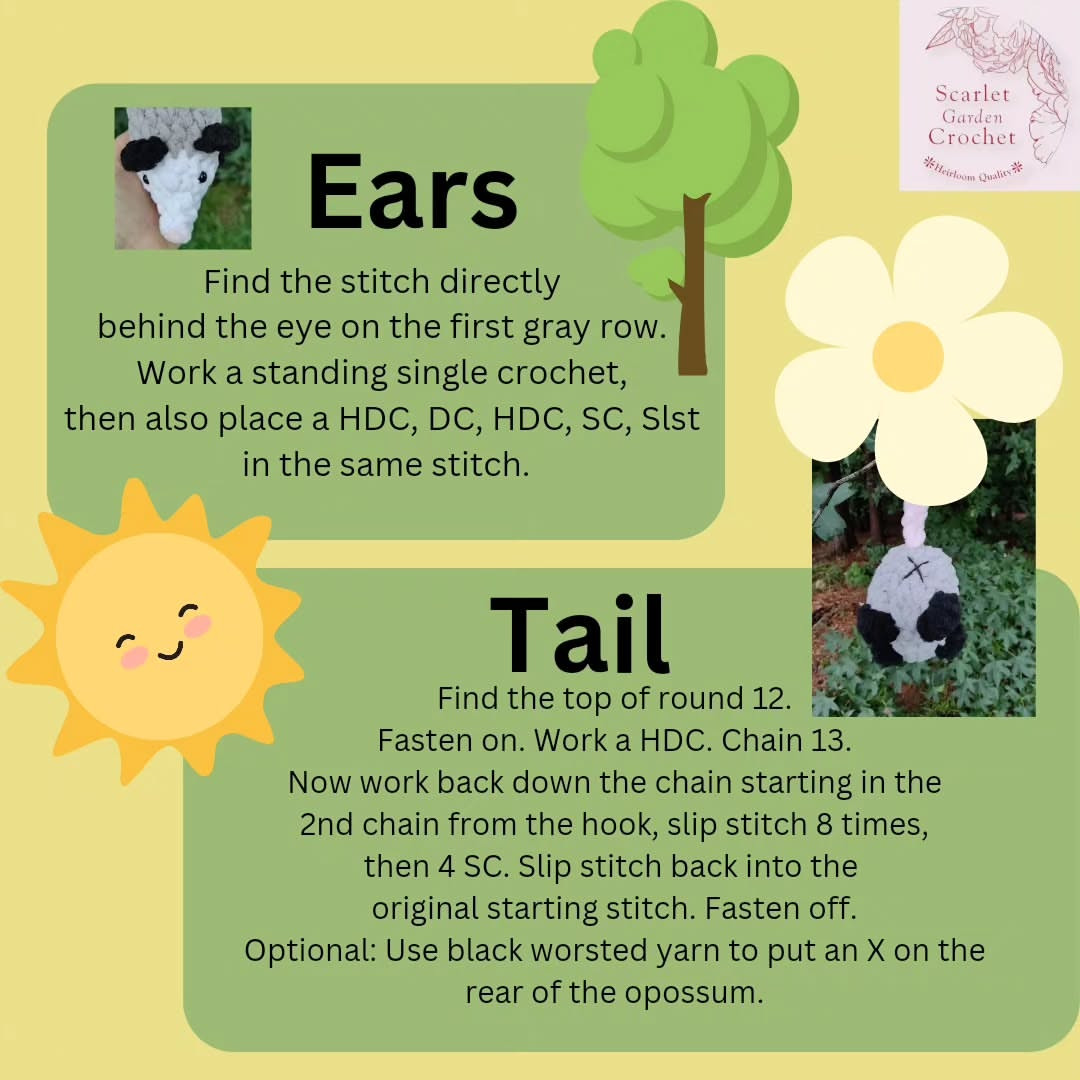 Crochet Cute Possum Pattern for Easy Crafting Fun