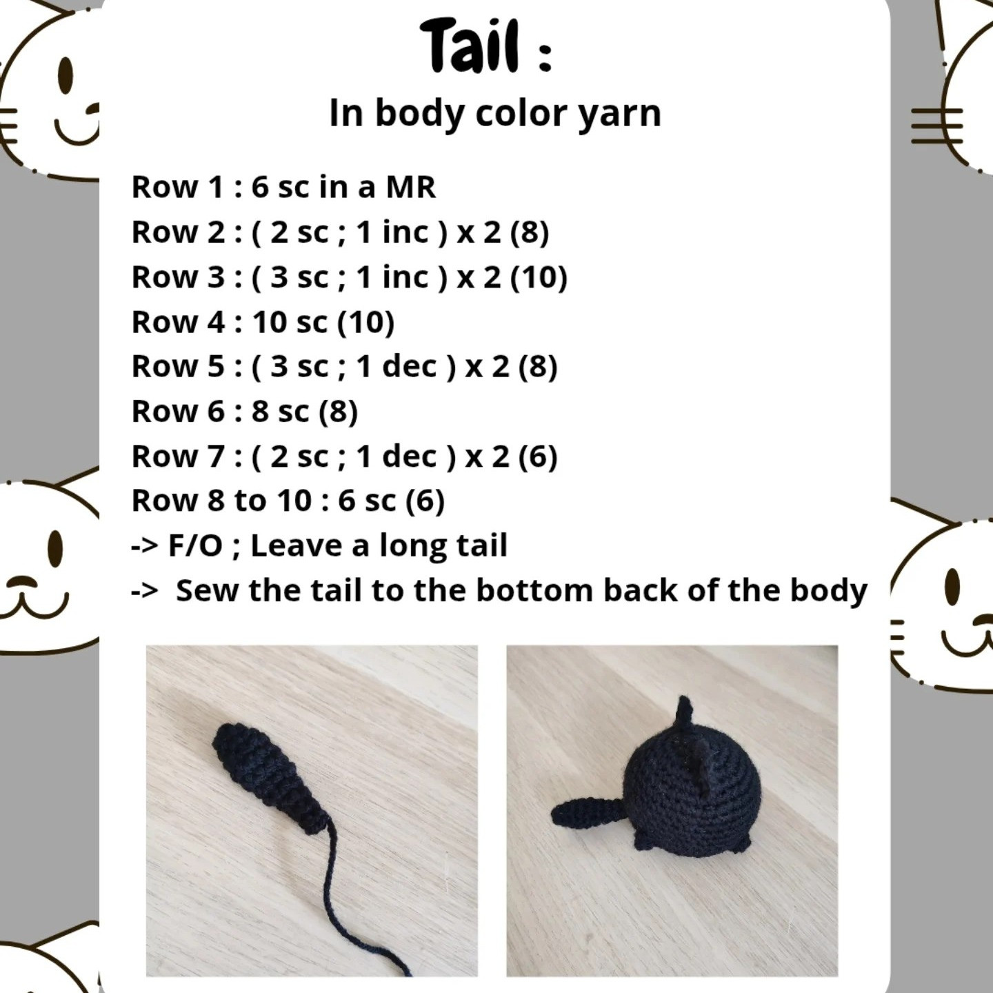 Crochet Cute Round Cat Pattern for Beginners