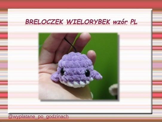 Crochet Cute Whale Keychain Pattern for Beginners