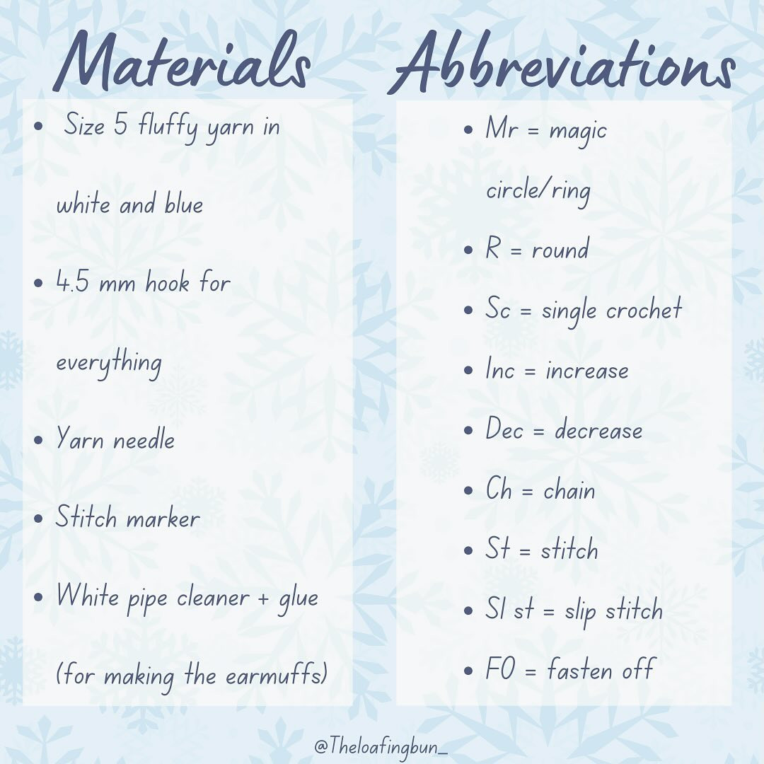 Crochet Cute Winter Bird Accessories Free Pattern