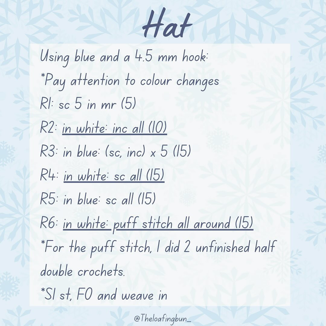 Crochet Cute Winter Bird Accessories Free Pattern