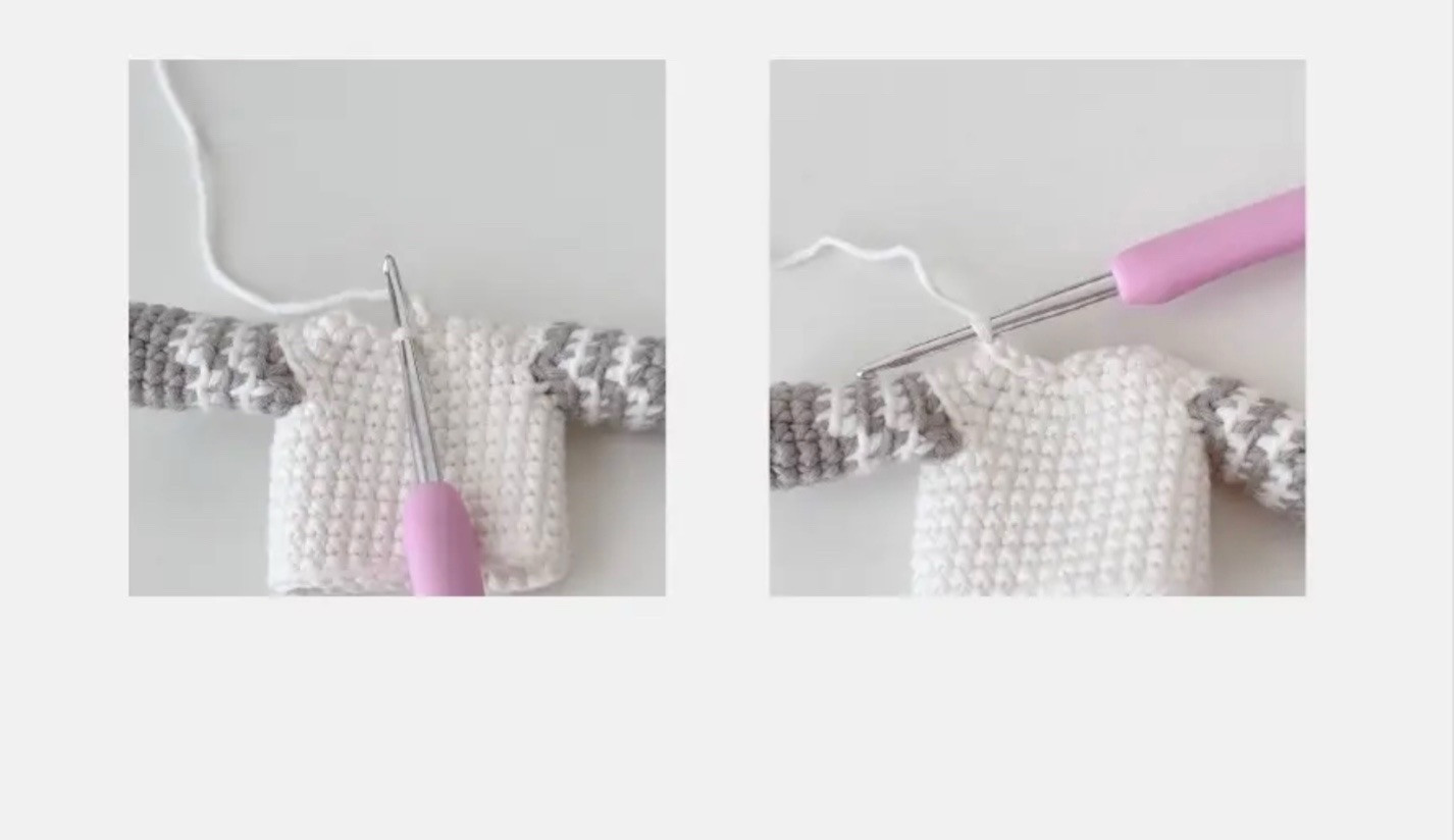 Crochet Doll with Koala Outfit and Teddy Bear Accessory