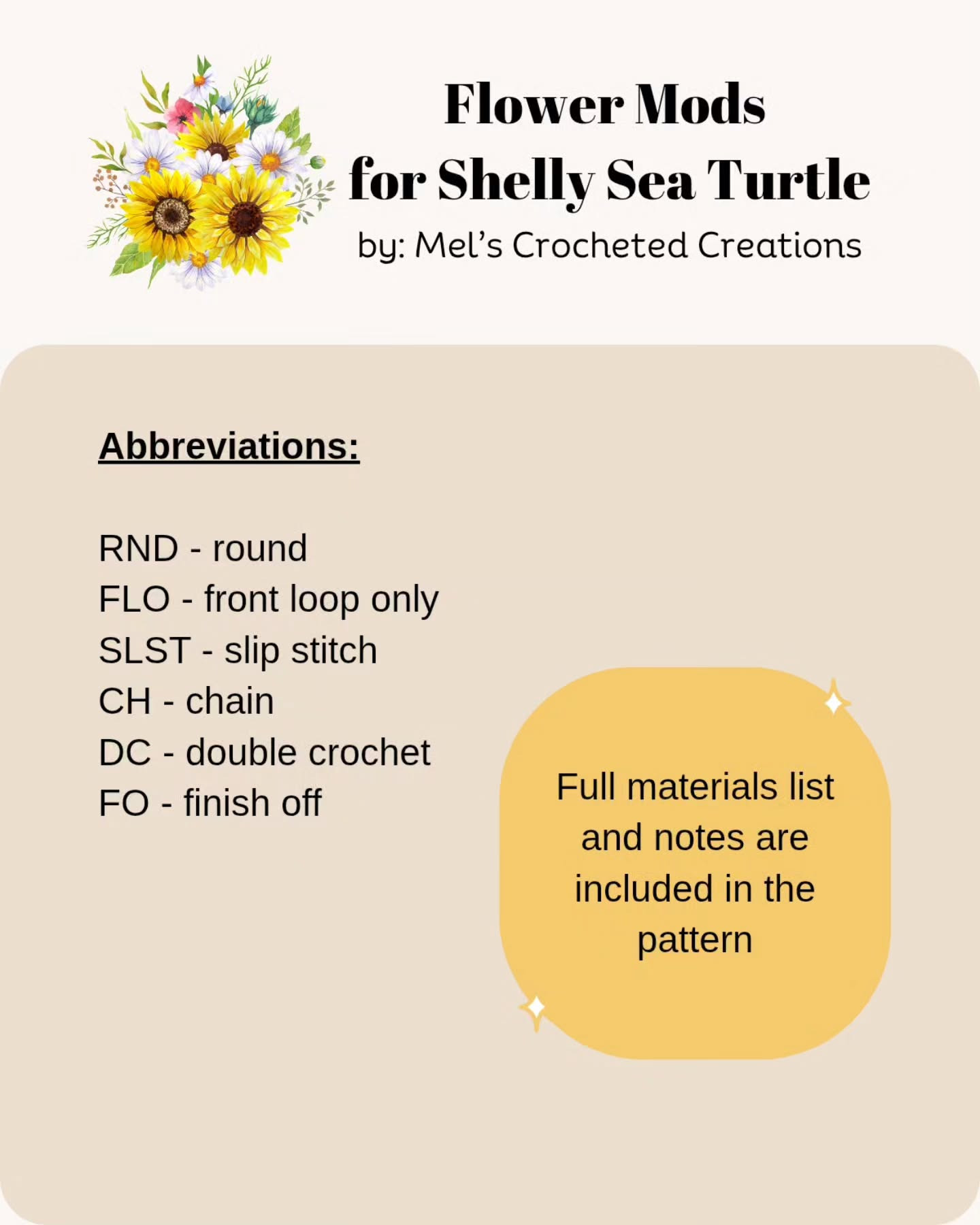 Crochet Flower Variations for Adorable Sea Turtle Plushies