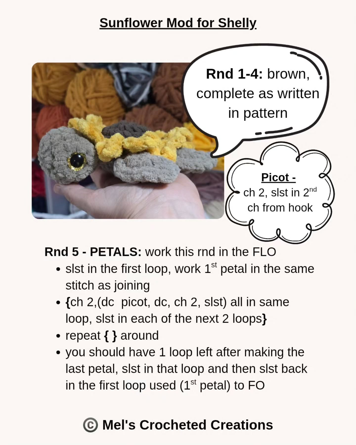 Crochet Flower Variations for Adorable Sea Turtle Plushies