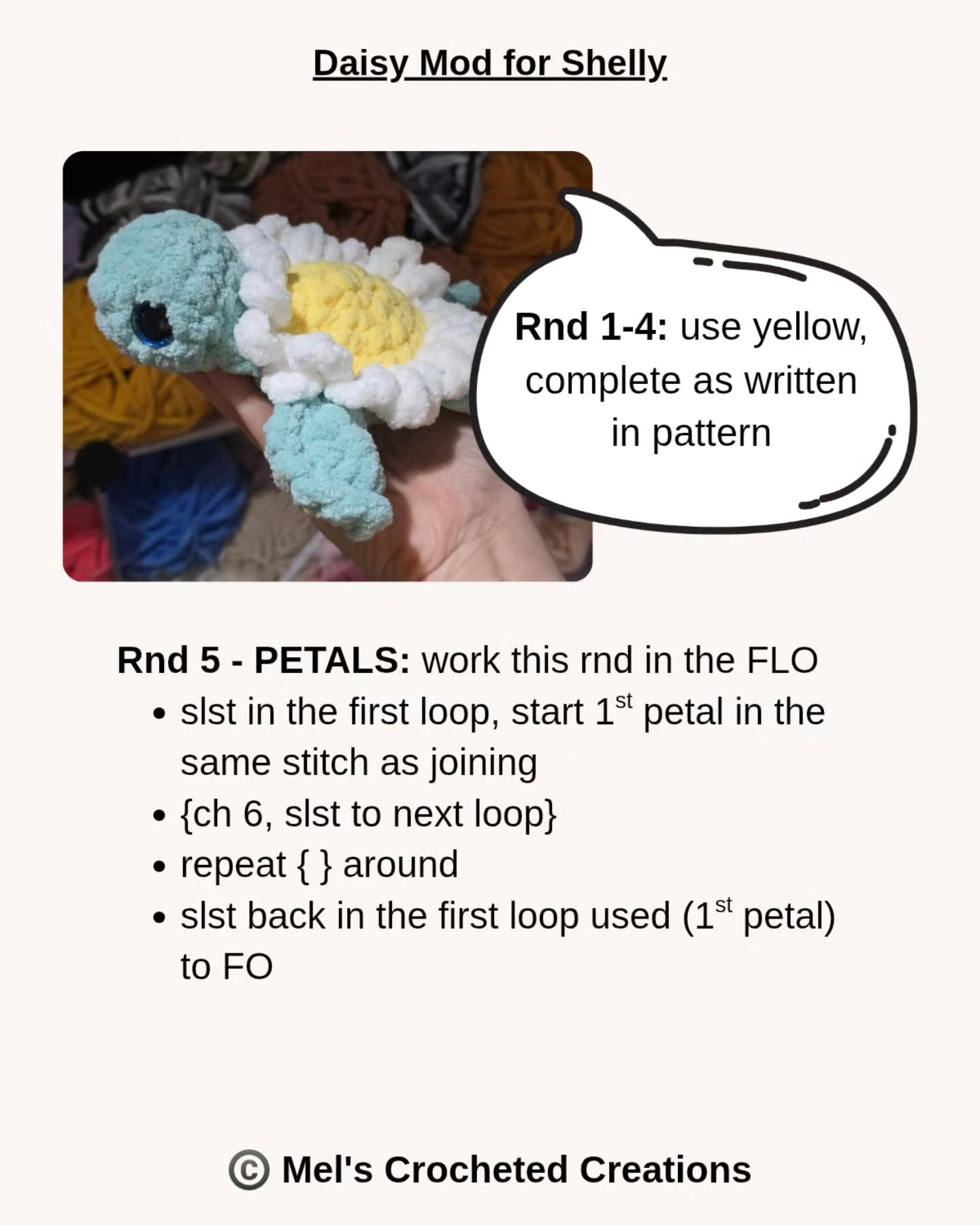 Crochet Flower Variations for Adorable Sea Turtle Plushies