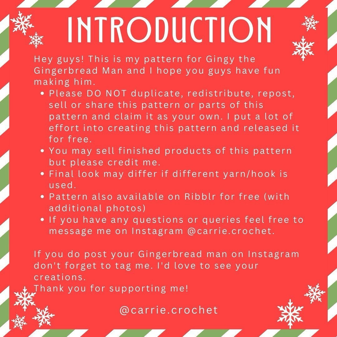 Crochet Gingerbread Man Free Pattern for Holiday Crafting Fun