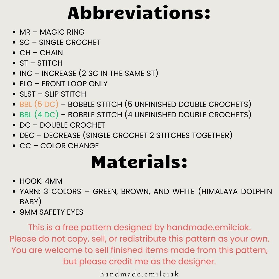 Crochet Grumbles the Orc: Free No-Sew Pattern Available