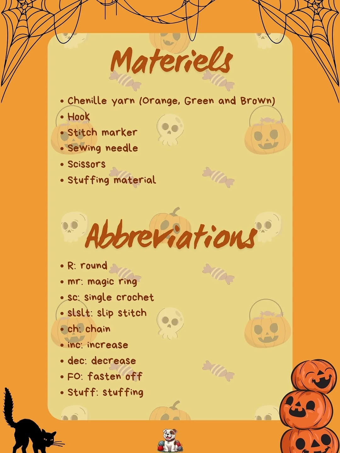 Crochet Halloween Pumpkin Free Pattern for Beginners