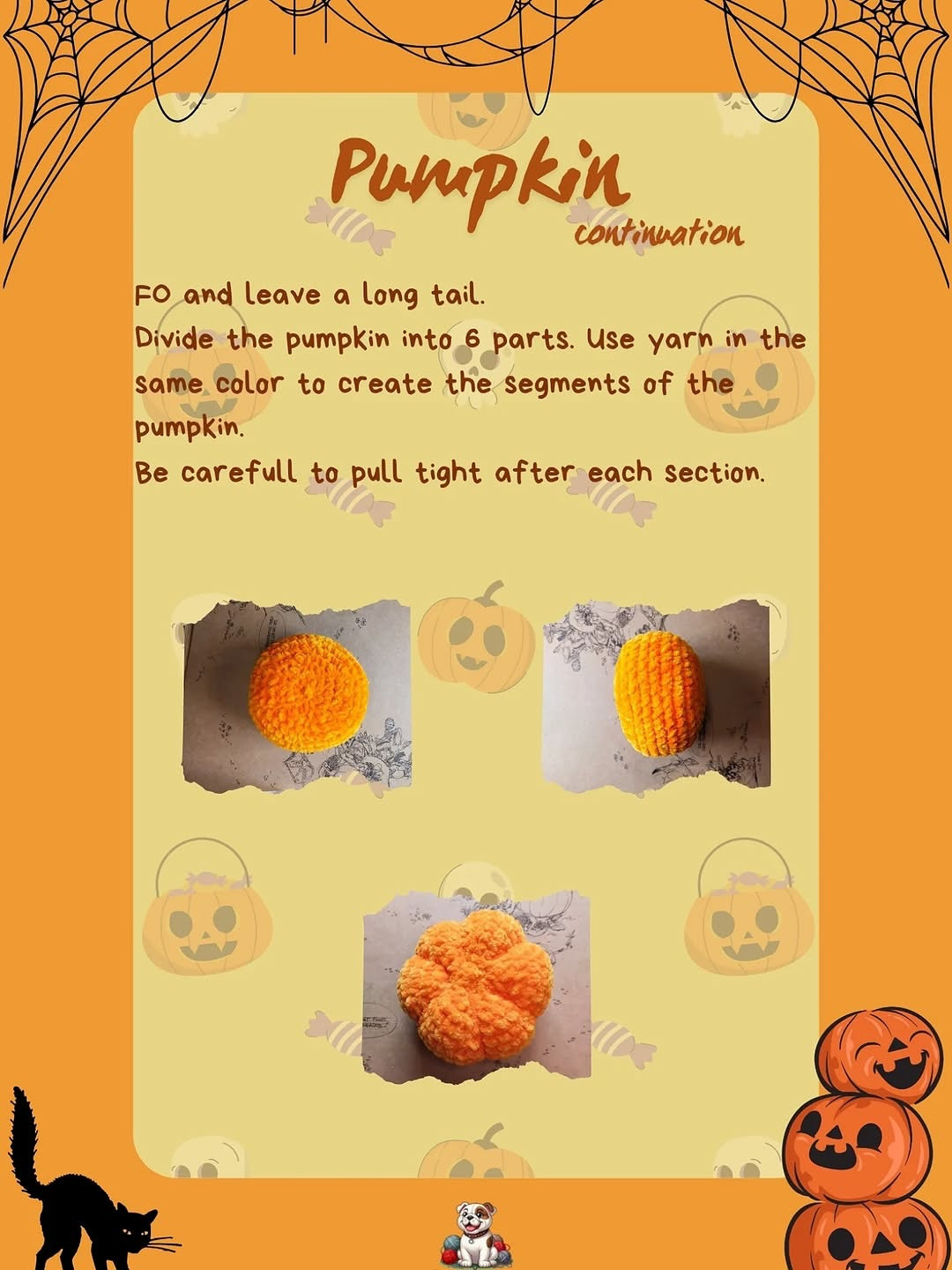 Crochet Halloween Pumpkin Free Pattern for Beginners