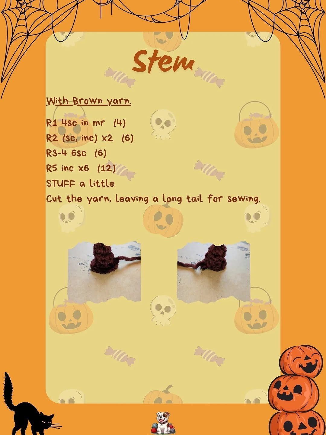 Crochet Halloween Pumpkin Free Pattern for Beginners